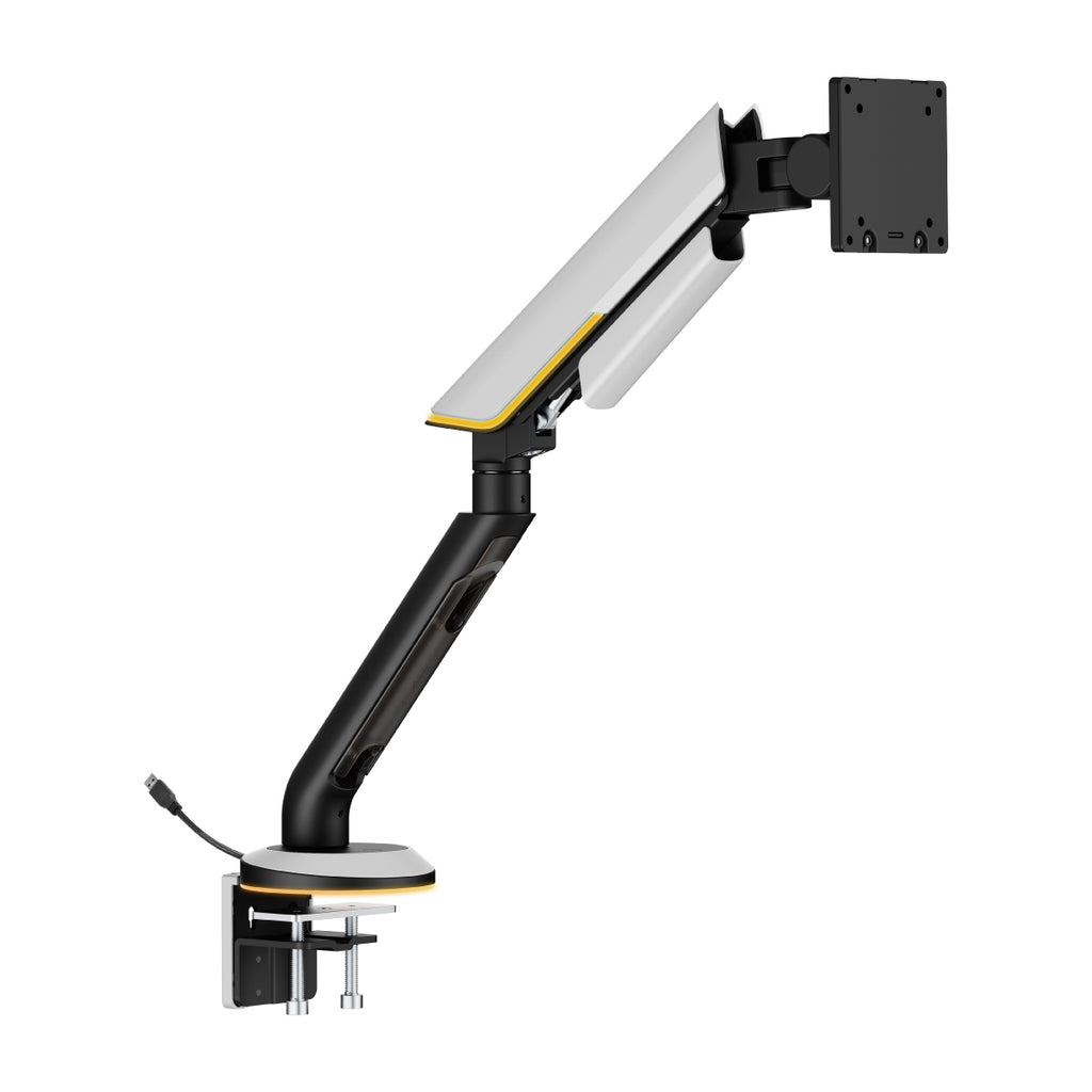 BRAZO PARA MONITOR TITAN DE ALTA RESISTENCIA + ILUMINACIÓN RGB - SKU RE47