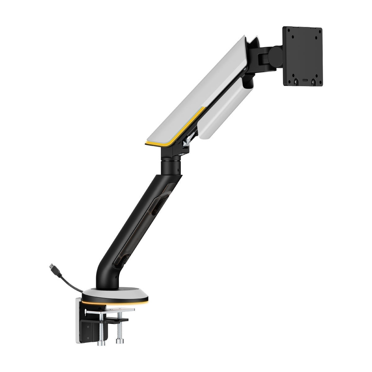 BRAZO PARA MONITOR TITAN DE ALTA RESISTENCIA + ILUMINACIÓN RGB - SKU RE47